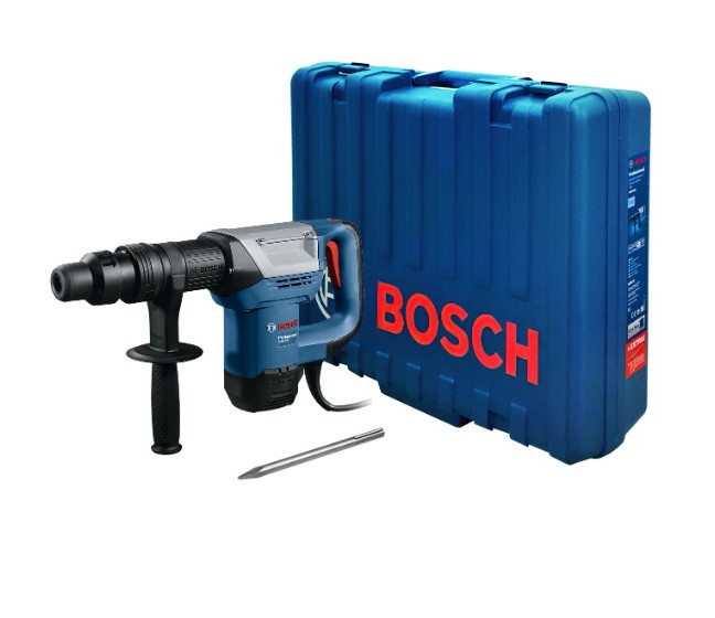 Bosch GSH 500 Professional Breaker – Compact Electric Demolition Hammer, Efficient Concrete Breaker for Light to Medium Duty Construction and Chiseling Tasks
